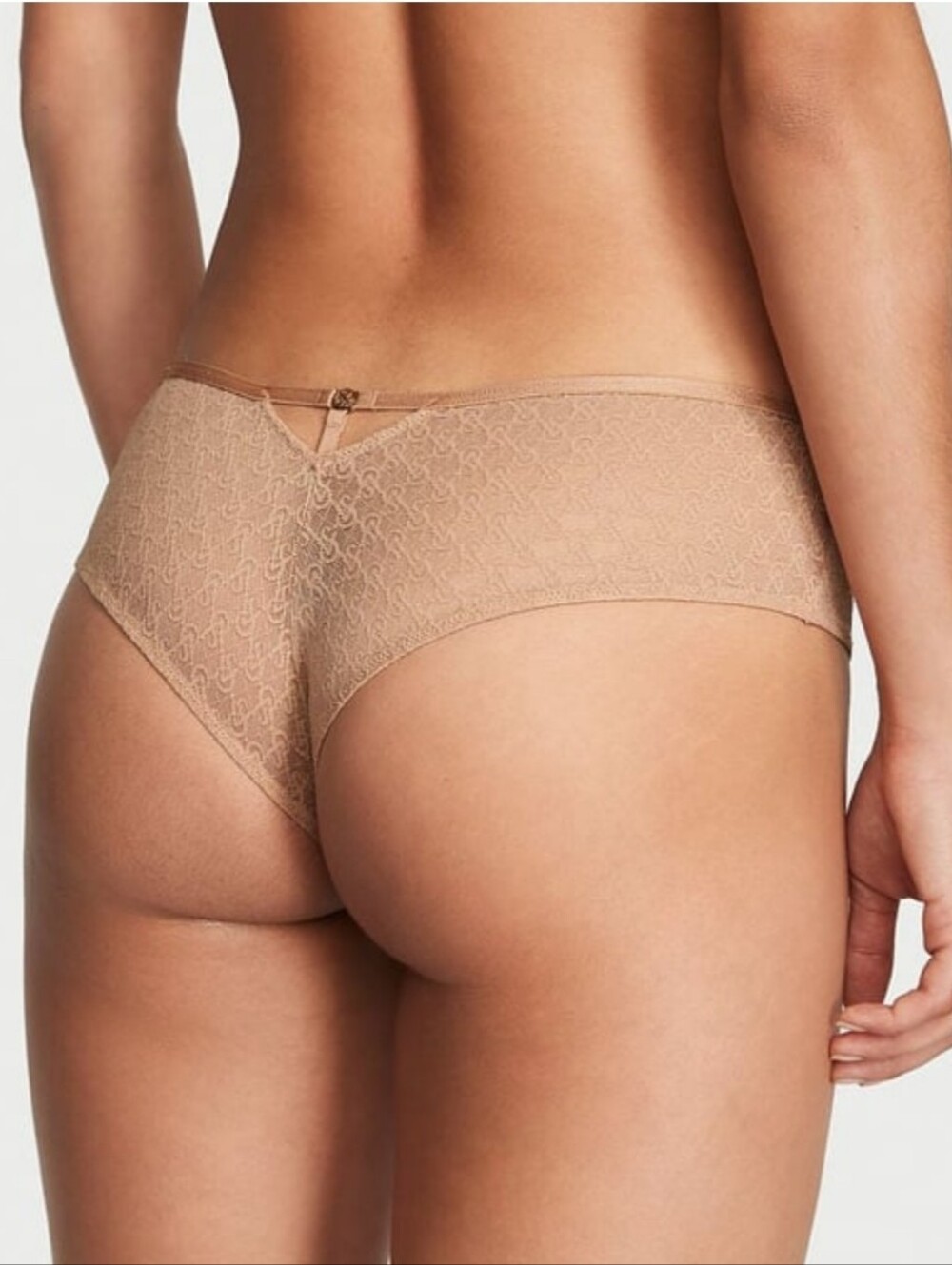 Victoria's secret very sexy ICON lace cheeky panty PRALINE XXL TAN